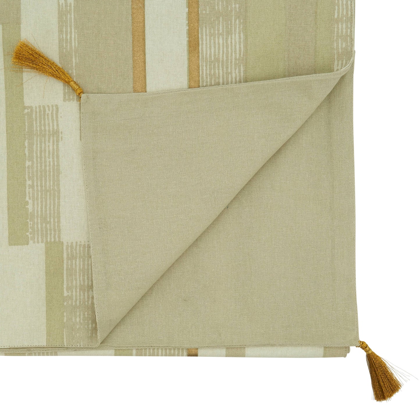 Geometric Foil Print Runner: Gold / 16"x72"