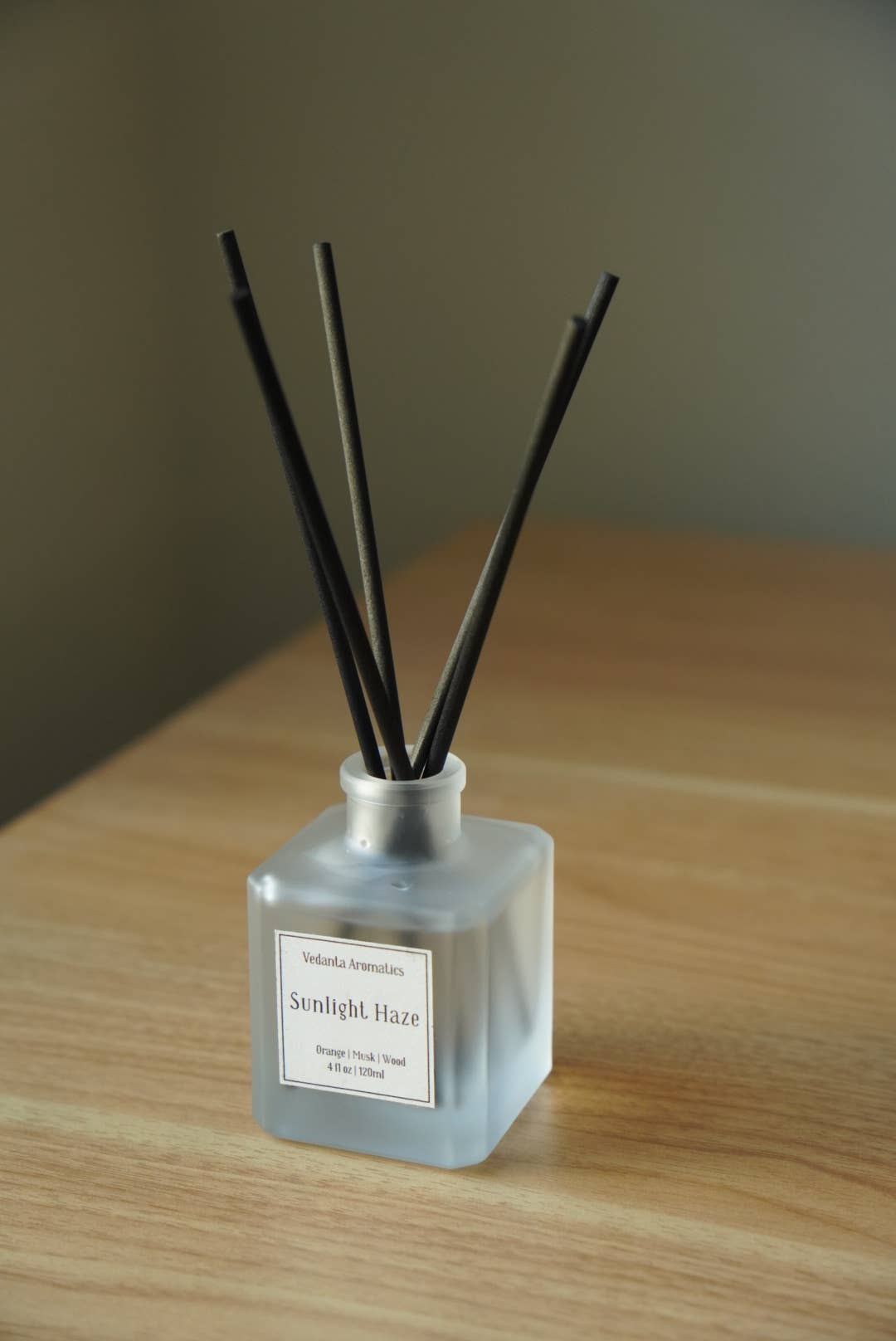 Sunlight Haze - Orange-Musk-Cotton, Powder Reed Diffuser 4oz