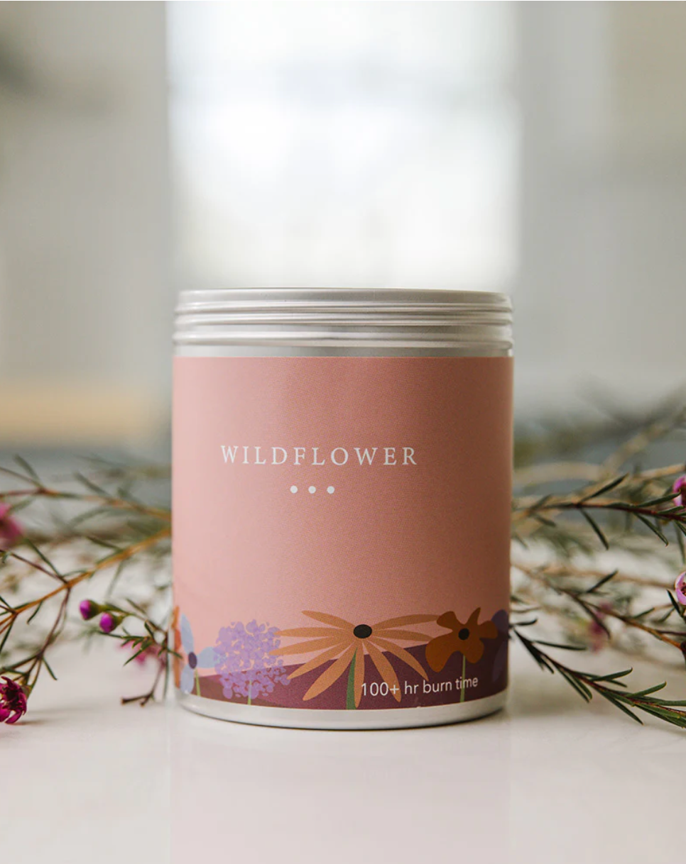 Wildflower Large 2-Wick Candle Tin