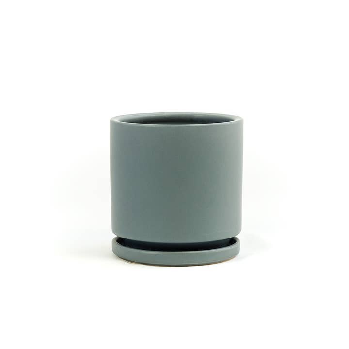 4.5" Ceramic Cylinder Planter Many Colors