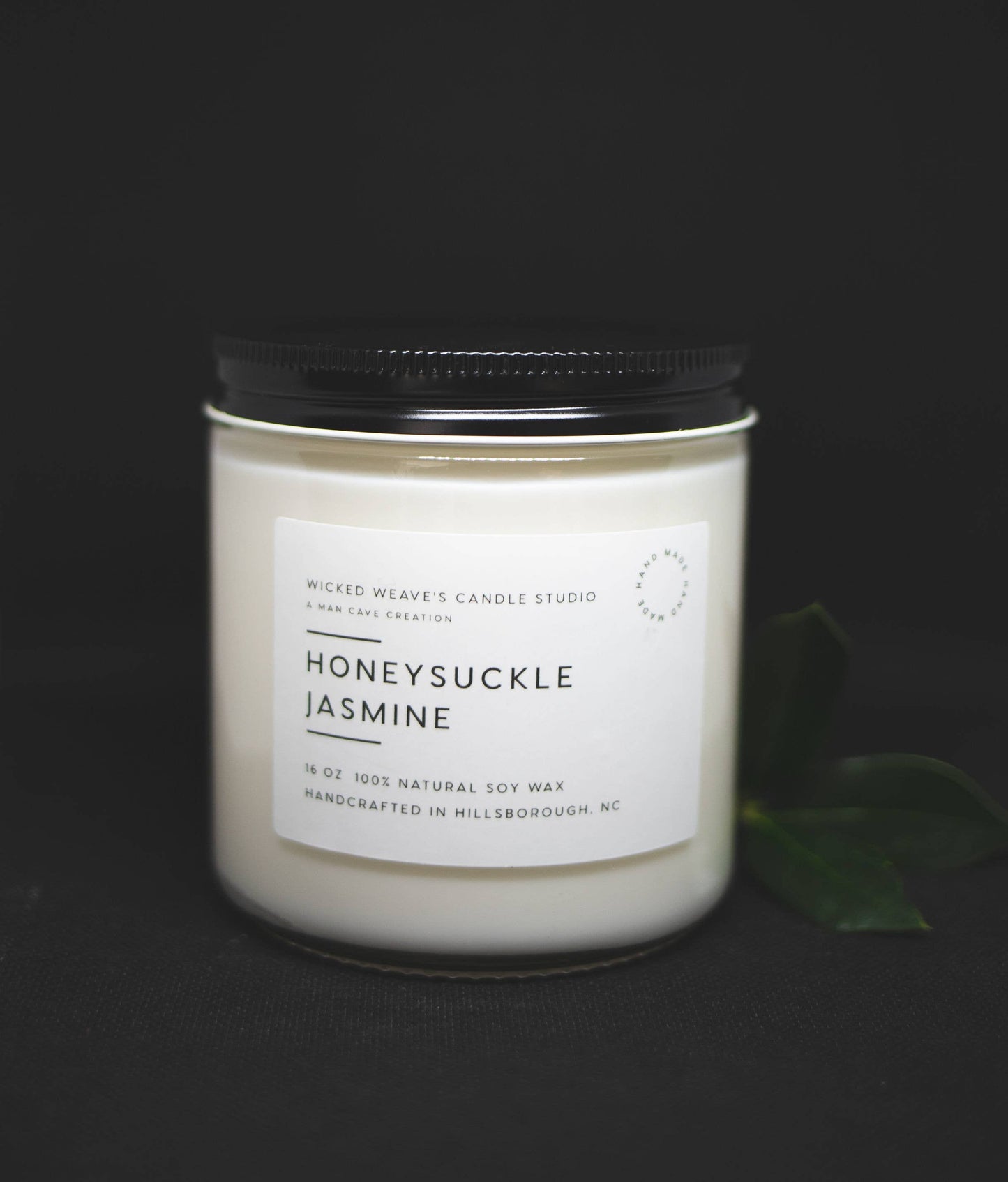 Honeysuckle Jasmine Soy Wax Candle (4 Size Options): 8 oz Jar Candle