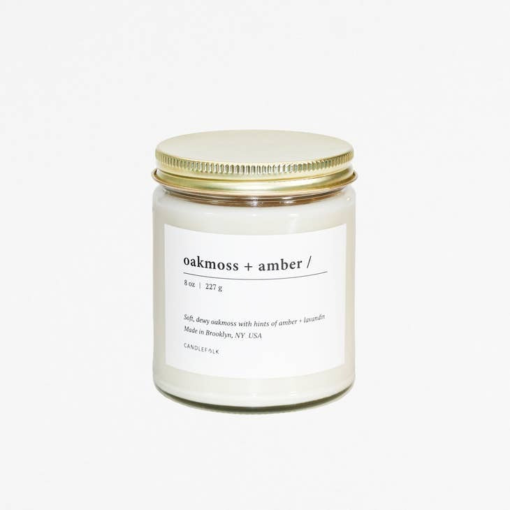 Oakmoss and Amber Jar Candle