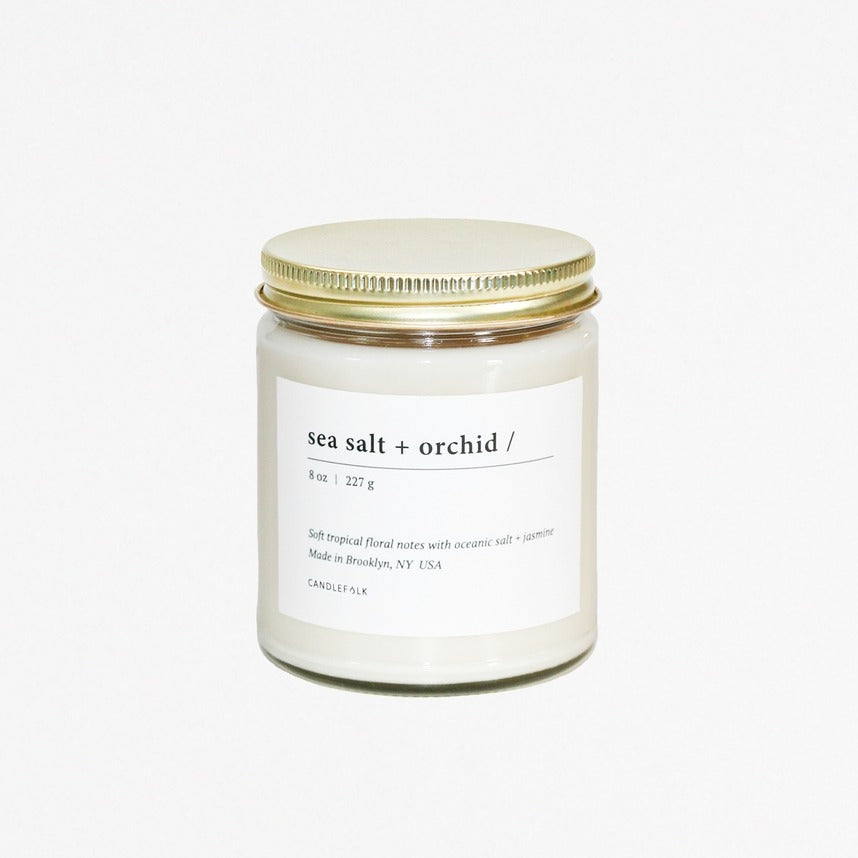 Sea Salt and Orchid Jar Candle