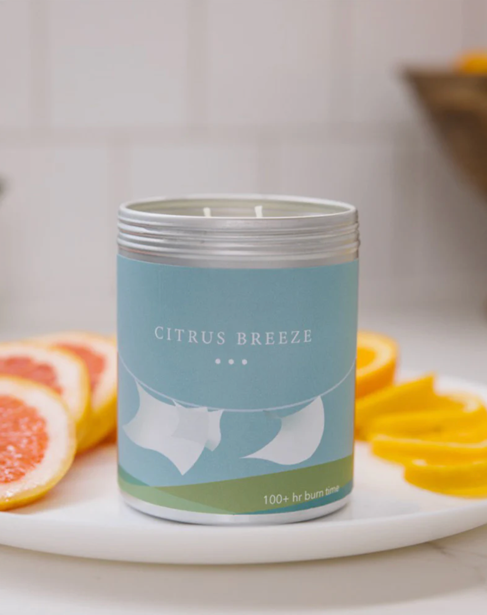 Citrus Breeze Large 2-Wick Candle Tin