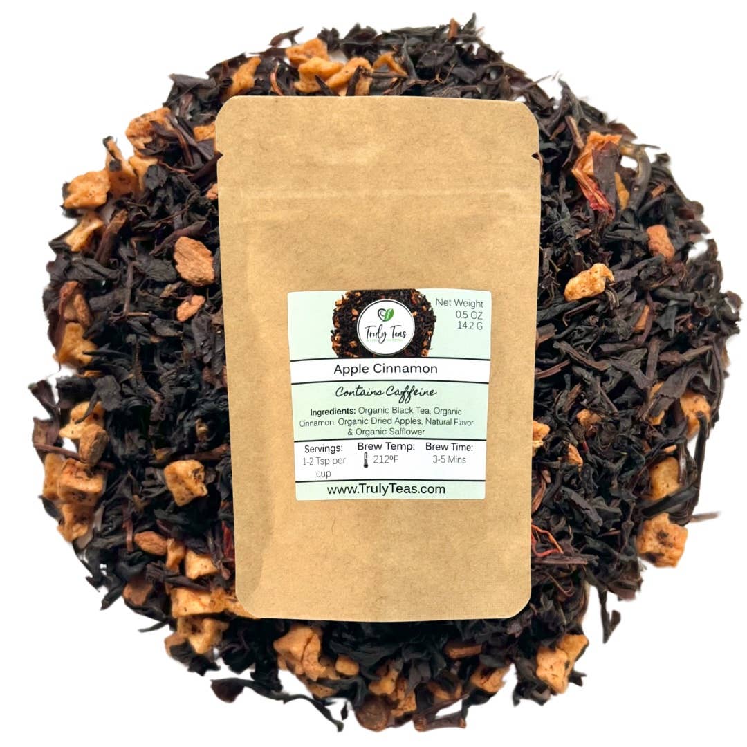 Apple Cinnamon Black Tea Blend – Organic Loose Leaf: 2.0 oz Loose