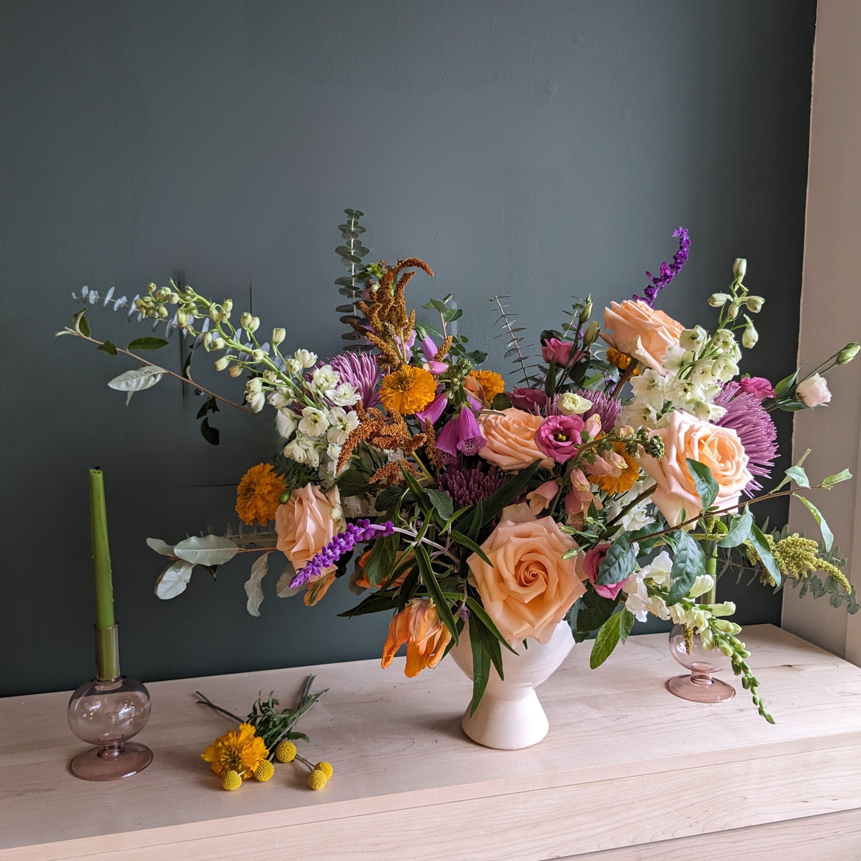 Impact Vase Arrangement – Lemon Terrace Florals