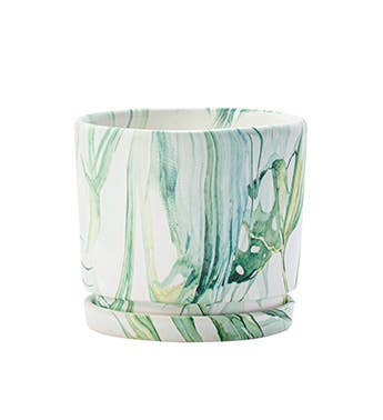 Planter, Green Marble Item # 14786 Confirm