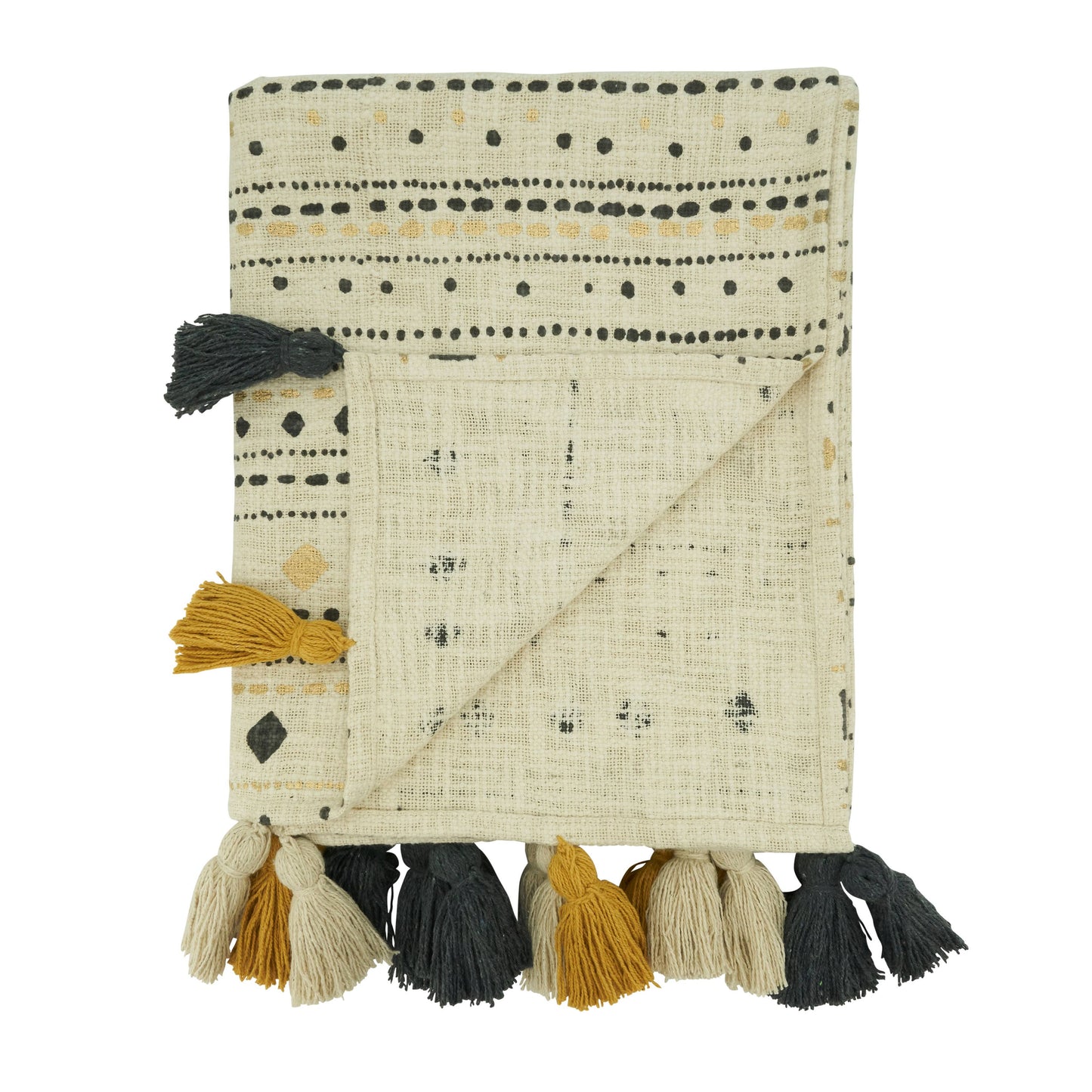 Printed Diamond Dash Throw: Multi / 50"x60"