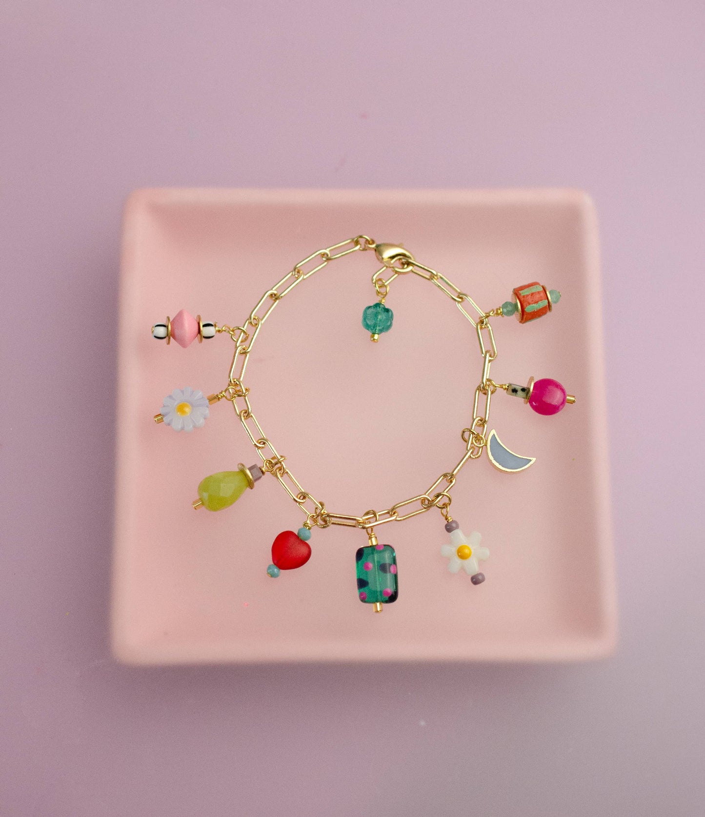 Ladybird Colorful Charm Bracelet