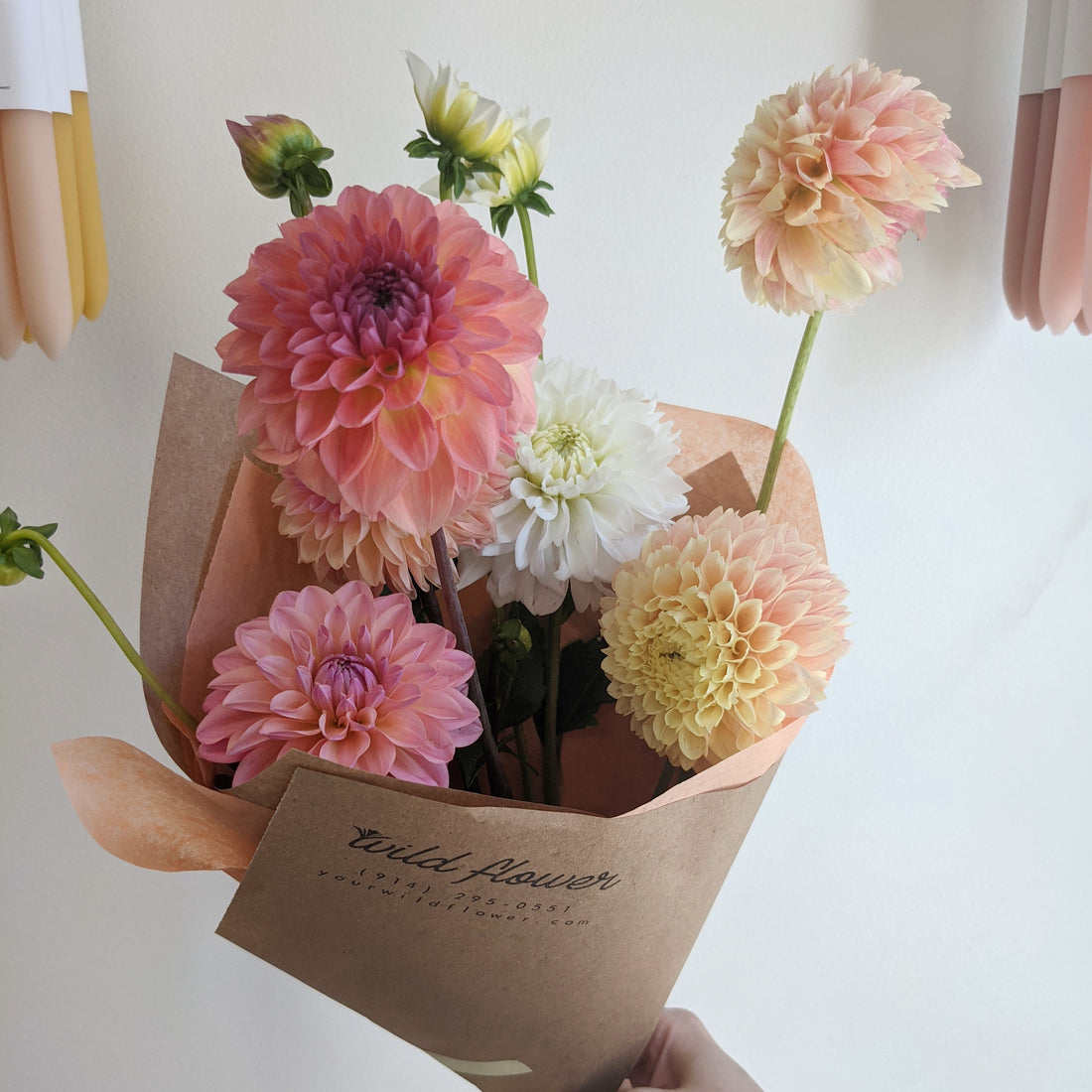 Monthly flower subscription service provided by Wild Flower in Hastings-on-Hudson, New York. Locally-sourced flowers from organic practiced farmers
