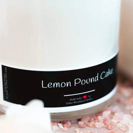 SPRING & SUMMER: Black & White Label Glass Jar Candle: Starfruit & Mandarin