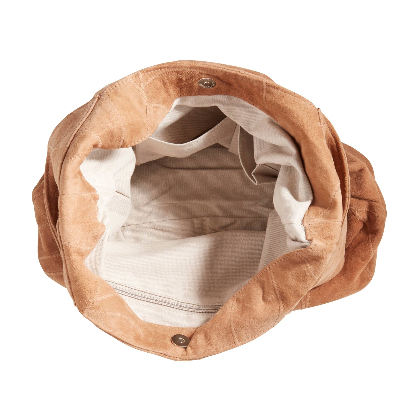 Artisanal Leather Patchwork Purse: Camel / 17"x11"x5"