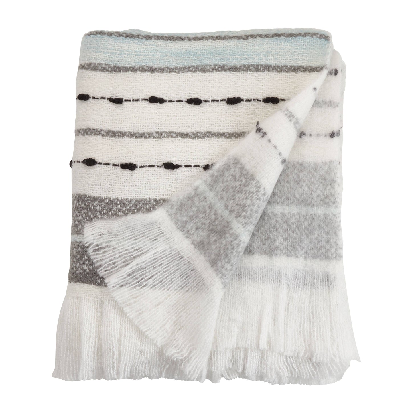 Chunky Woven Throw: Multi / 50"x60"