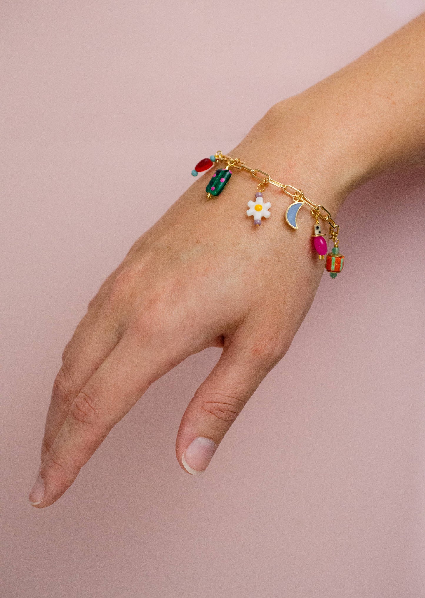 Ladybird Colorful Charm Bracelet