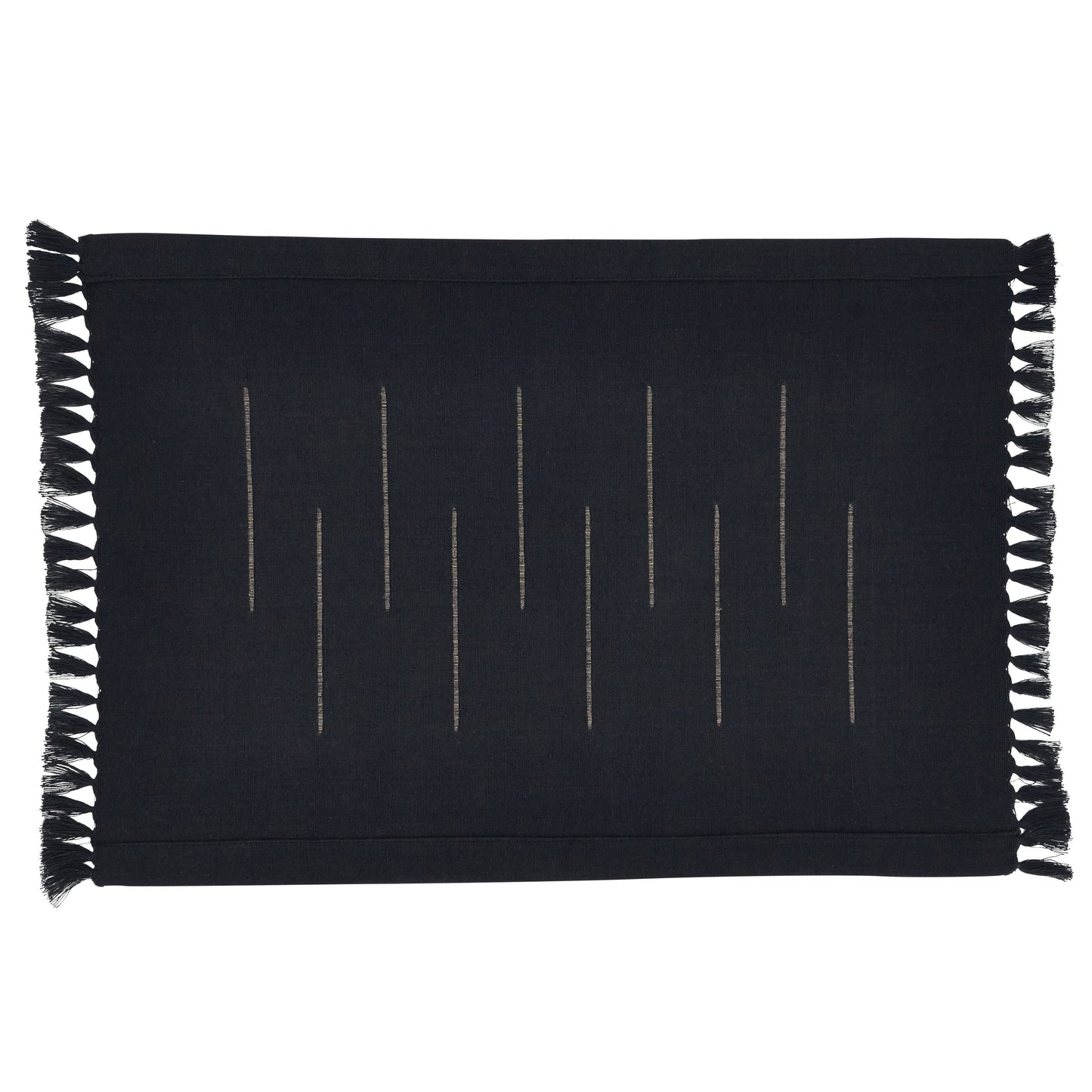 Fringe Line Placemat: Natural / 13"x19"