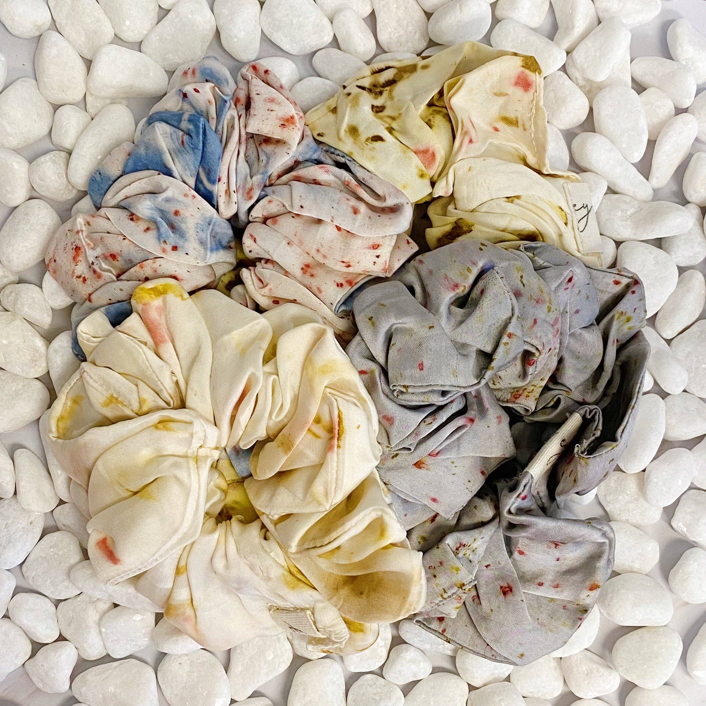 Sustainable Natural Dye Art Hair Scrunch: Rose Bud