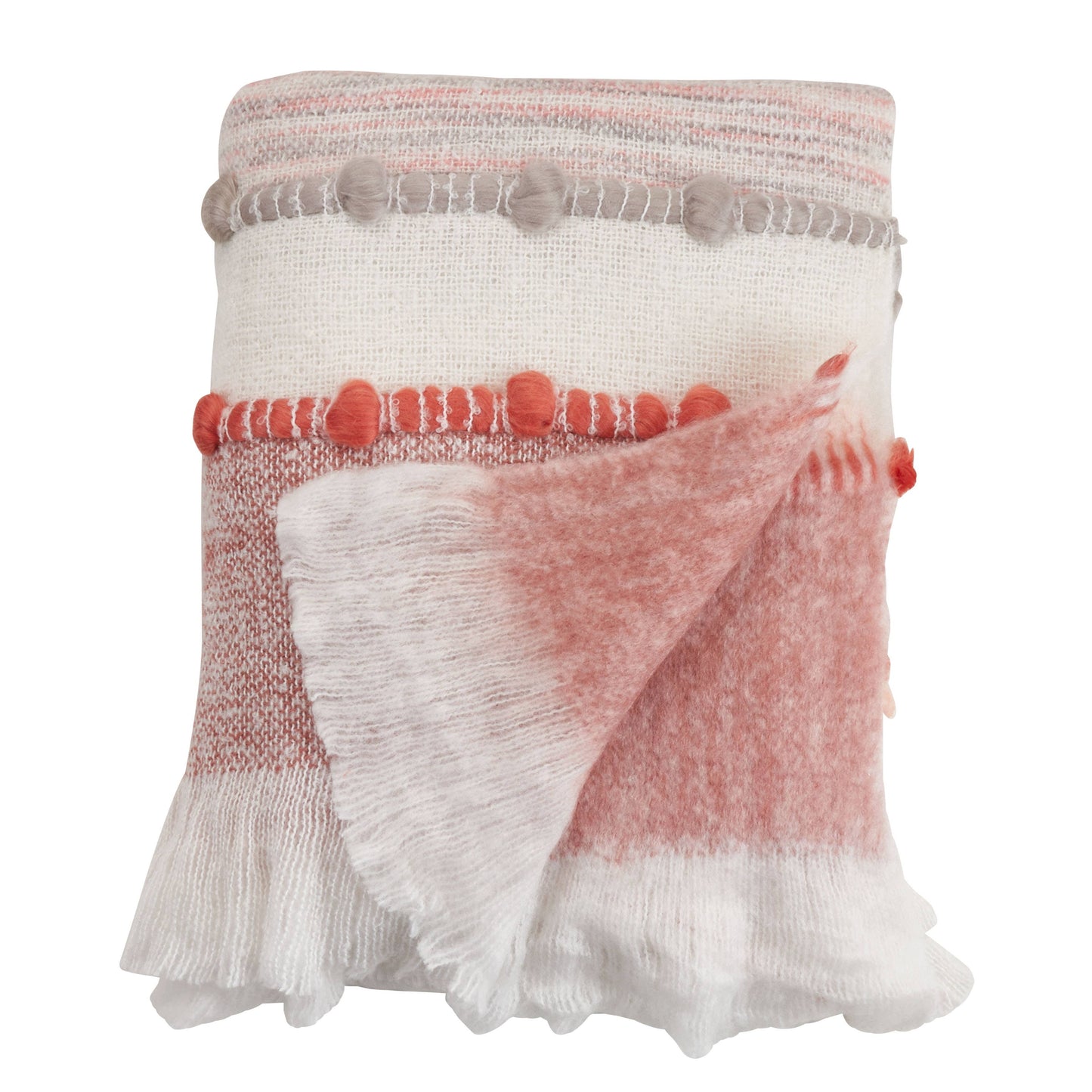 Chunky Woven Throw: Multi / 50"x60"