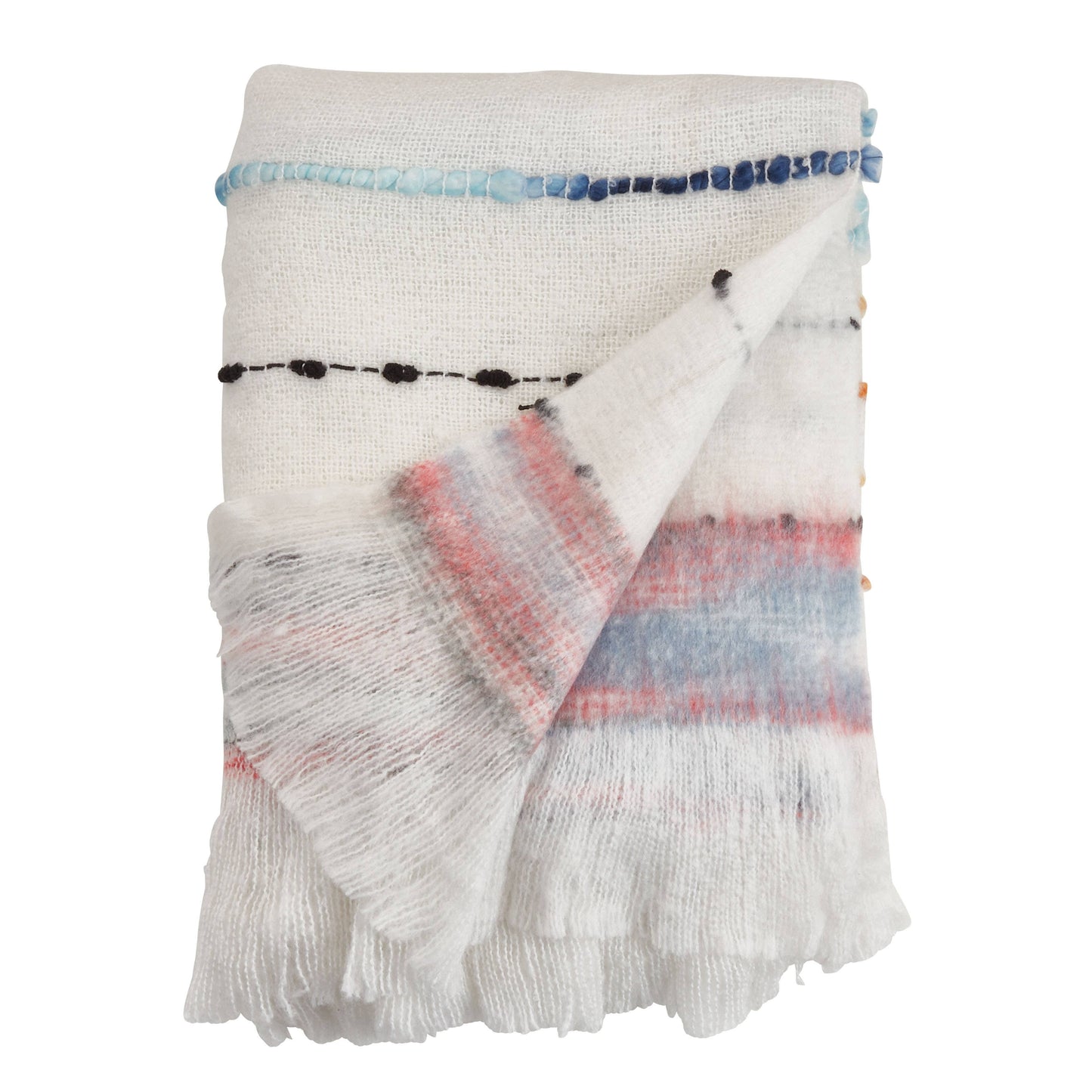 Chunky Woven Throw: Multi / 50"x60"