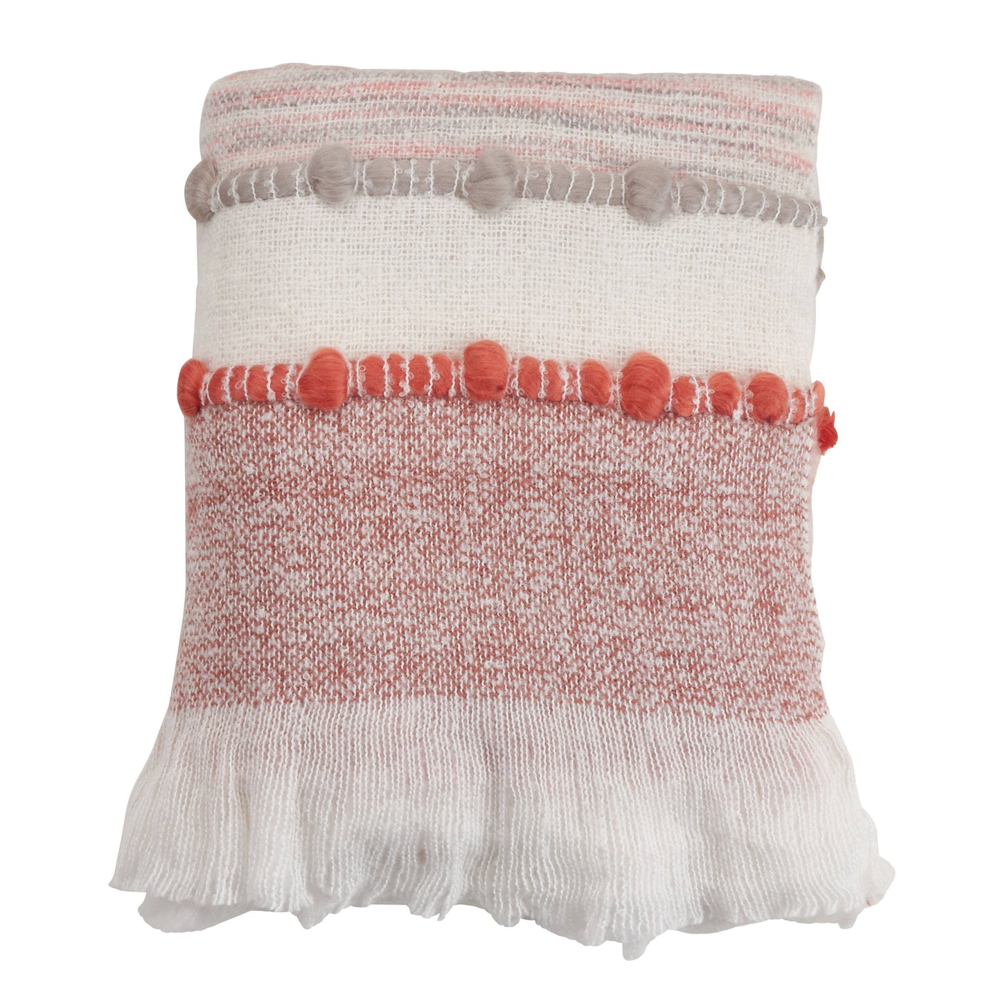 Chunky Woven Throw: Multi / 50"x60"