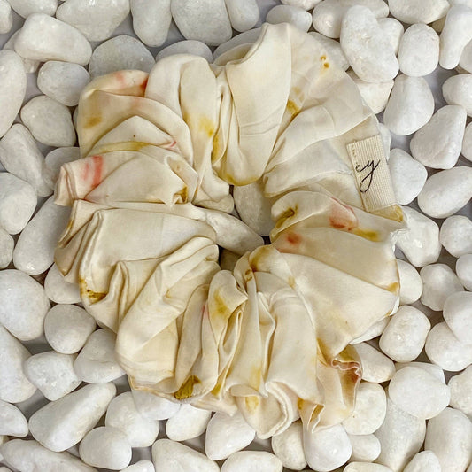 Sustainable Natural Dye Art Hair Scrunch: Rose Bud