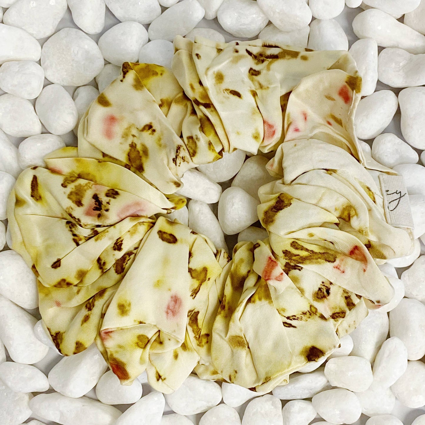 Sustainable Natural Dye Art Hair Scrunch: Rose Bud