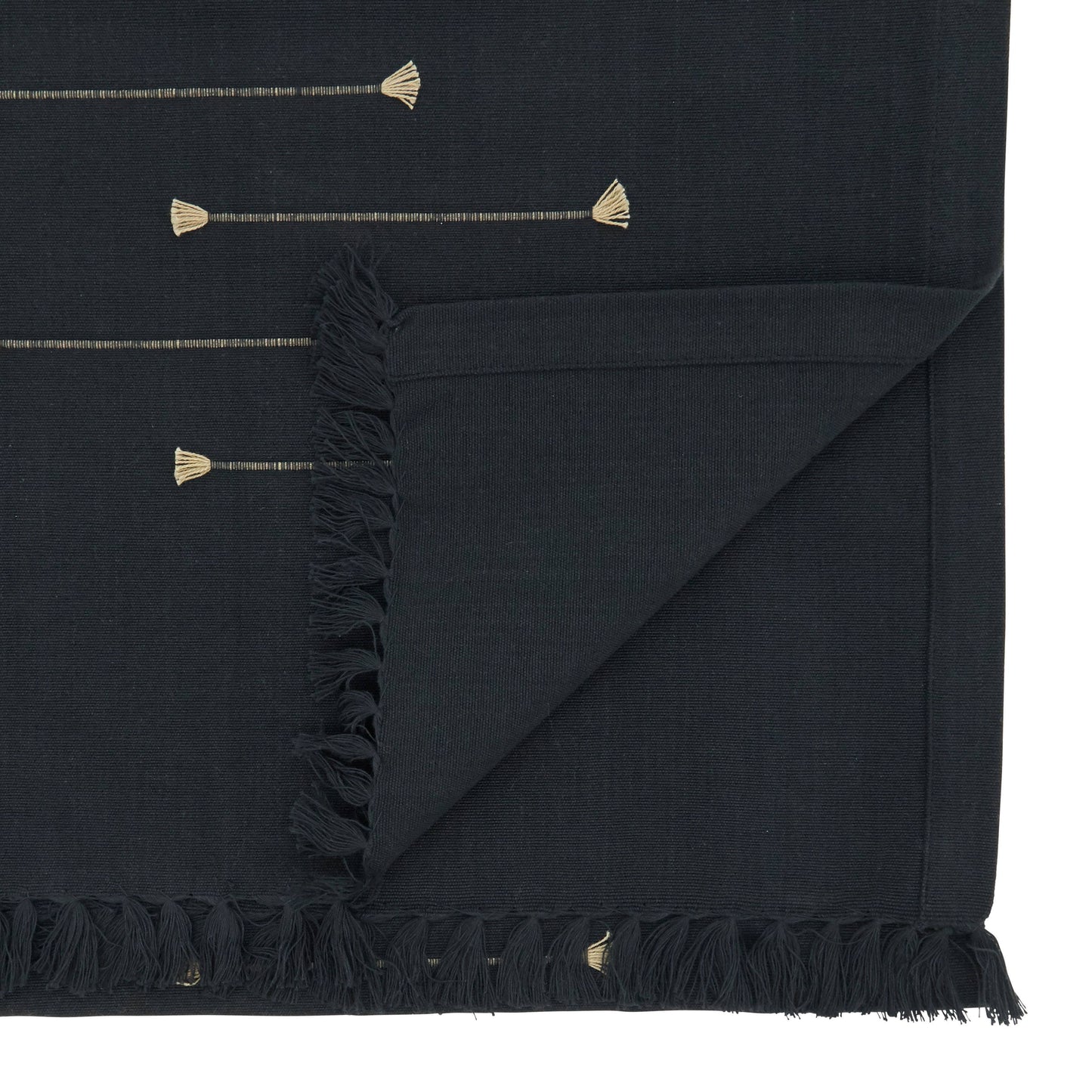 Fringe Line Runner: Natural / 16"x72"