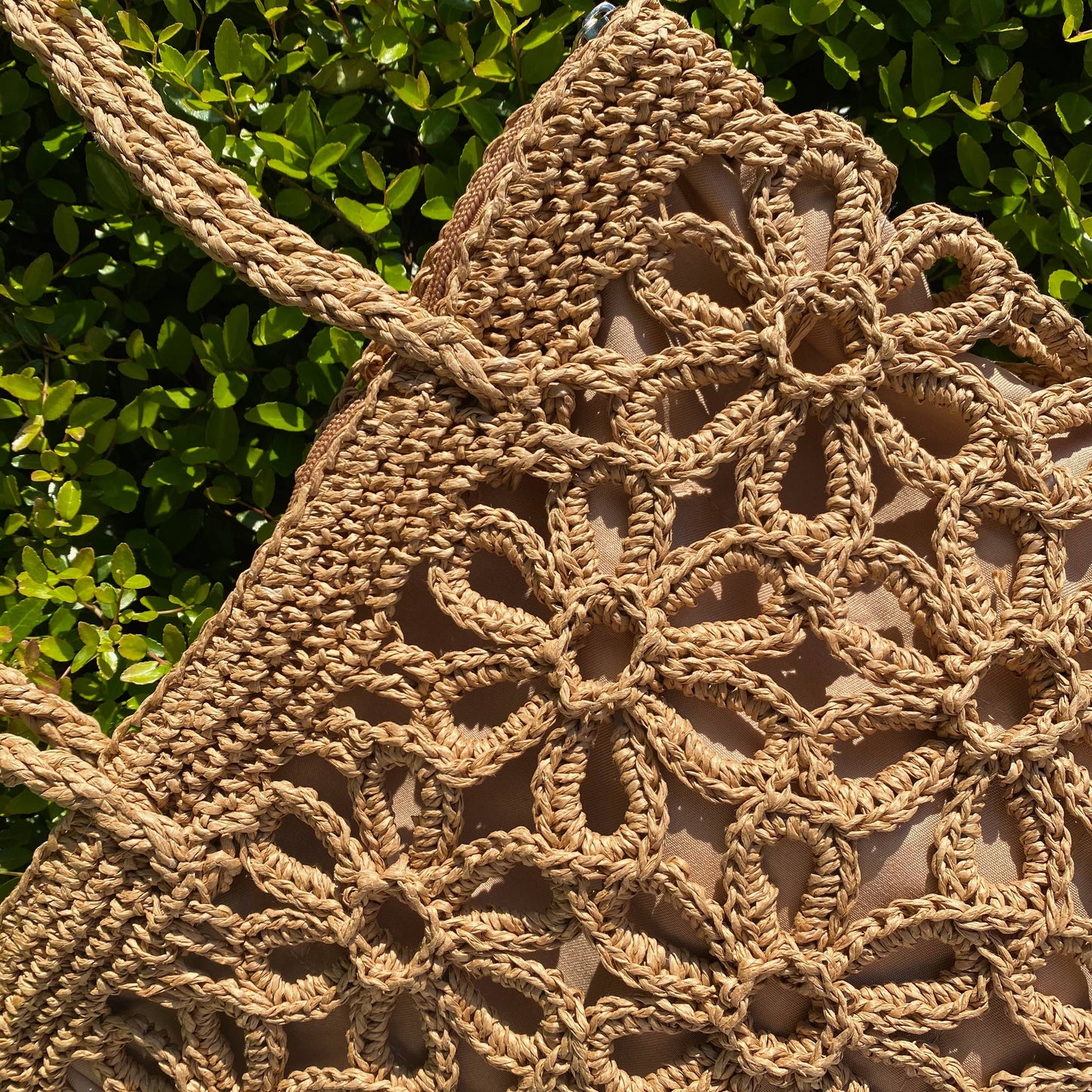 Hand Made Muted Floral Tote