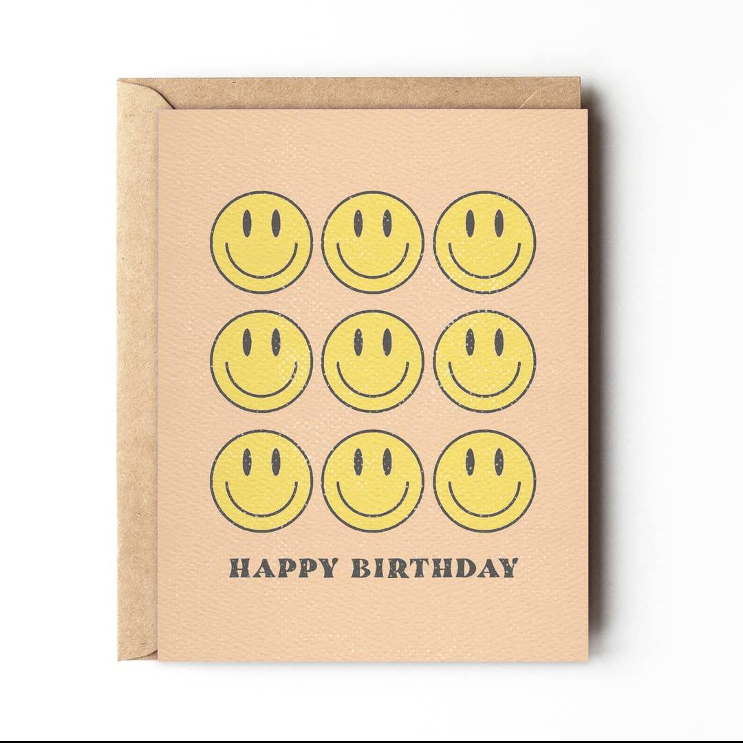 Happy Birthday Smiley Card