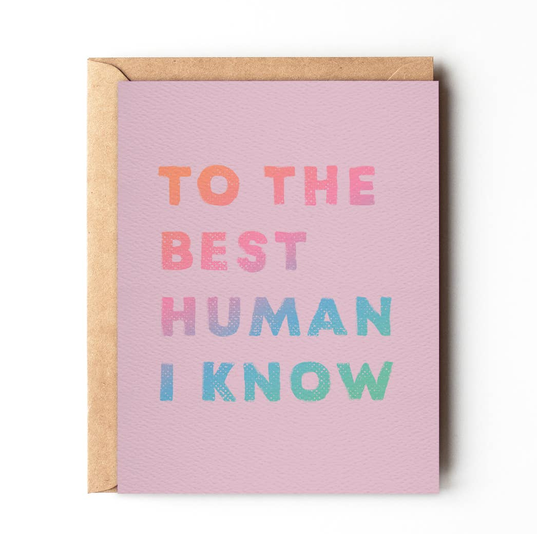 The Best Human I Know Card