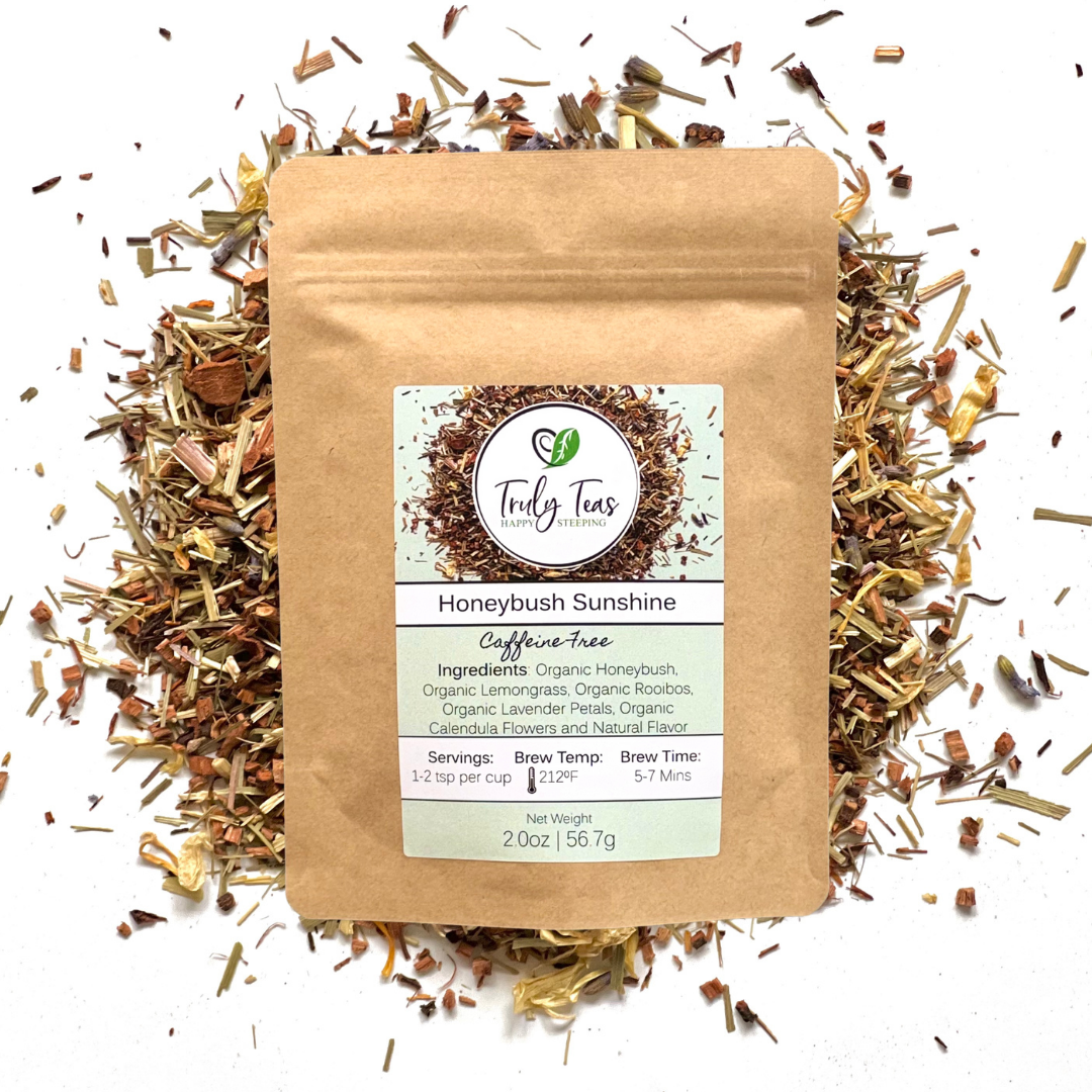 Honeybush Sunshine Herbal Tea – Caffeine Free Citrus Blend: 0.5 oz loose
