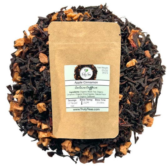 Apple Cinnamon Black Tea Blend – Organic Loose Leaf: 0.5 oz Loose