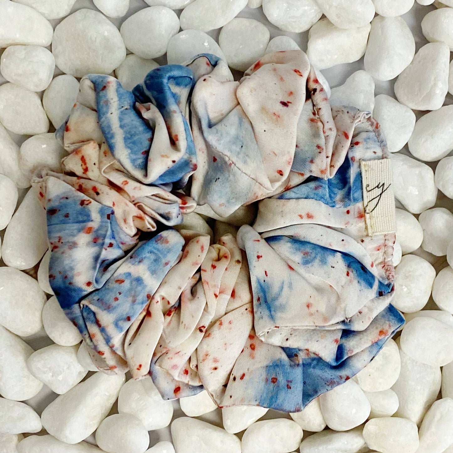 Sustainable Natural Dye Art Hair Scrunch: Rose Bud