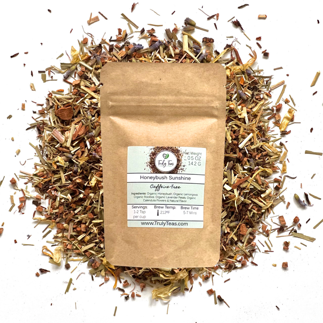 Honeybush Sunshine Herbal Tea – Caffeine Free Citrus Blend: 0.5 oz loose