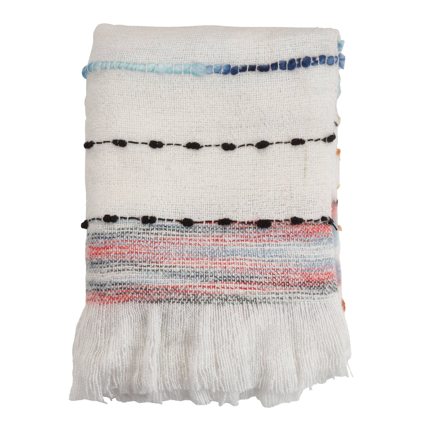 Chunky Woven Throw: Multi / 50"x60"