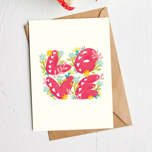 "Love" Anniversary & Valentine's Card