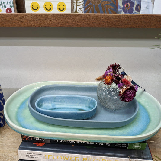 Large Oval Ceramic Tray