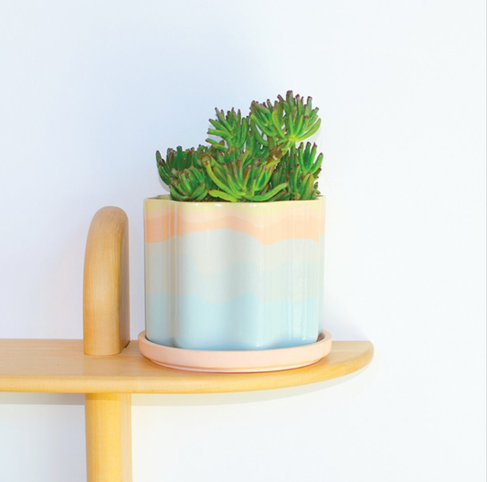 Medium Wavy Sunset Planter